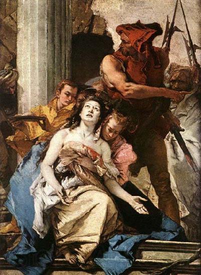 Giovanni Battista Tiepolo The Martyrdom of St Agatha Spain oil painting art